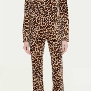 FRAME Leopard Print Women Suit with Pants
